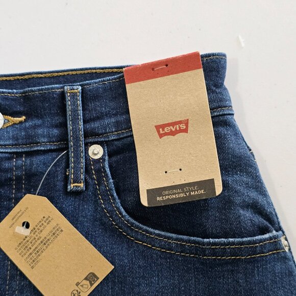NWT Levi's High Rise Wide Leg Jeans 90s Size 26 Dark Wash - Picture 8 of 8
